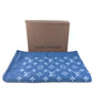 LOUIS VUITTON M75689 Monogram Logo Blanket Interior Blanket Wool Unisex Blue