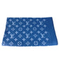 LOUIS VUITTON M75689 Monogram Logo Blanket Interior Blanket Wool Unisex Blue