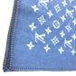 LOUIS VUITTON M75689 Monogram Logo Blanket Interior Blanket Wool Unisex Blue