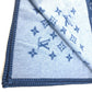 LOUIS VUITTON M75689 Monogram Logo Blanket Interior Blanket Wool Unisex Blue