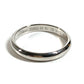 CARTIER Platinum Logo Accessory Jewelry Ring Pt950 Men's Silver
