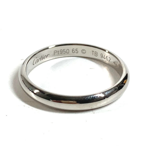 CARTIER Platinum Logo Accessory Jewelry Ring Pt950 Men's Silver