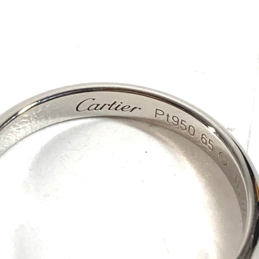 CARTIER Platinum Logo Accessory Jewelry Ring Pt950 Men's Silver