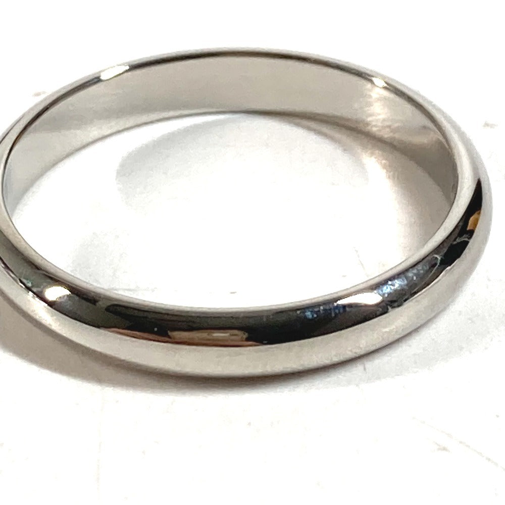 CARTIER Platinum Logo Accessory Jewelry Ring Pt950 Men's Silver