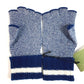 GUCCI 726586 Logo GG Fingerless Gloves Accessories Knit Gloves Cashmere Women's Navy