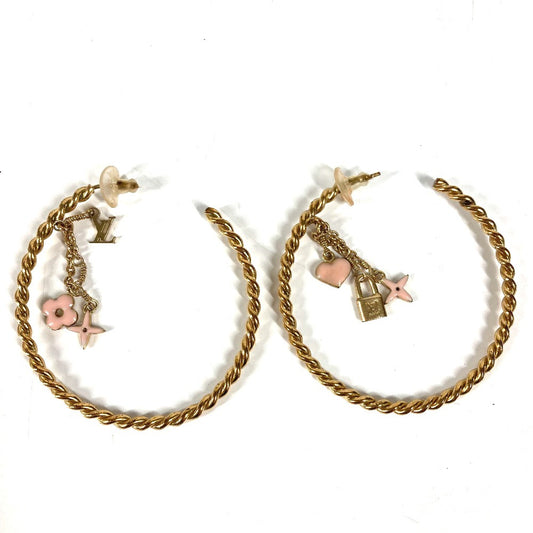 LOUIS VUITTON M65749 モノグラム クレオール ピアス　 アクセサリー フープピアス ピアス メタル レディース ゴールド