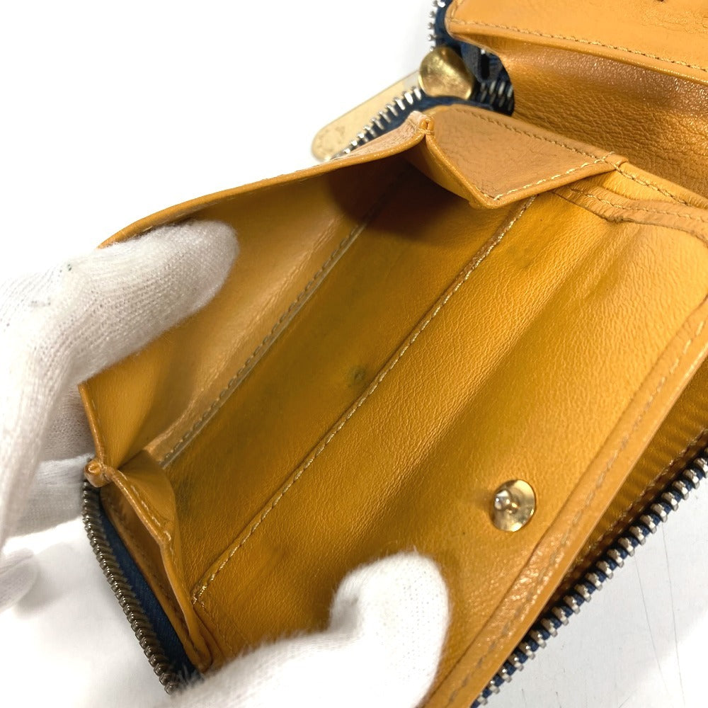 LOUIS VUITTON M95342 モノグラムデニム ミニジッピーウォレット コンパクトウォレット ラウンドファスナー 2つ折り財布 モノグラムデニムキャンバス ユニセックス ブルー