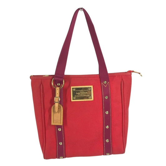 LOUIS VUITTON M40034 Antigua Cabas MM Tote bag, handbag Tote Bag Canvas Red Used