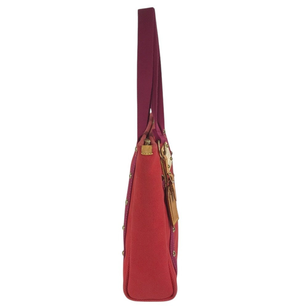 LOUIS VUITTON M40034 Antigua Cabas MM Tote bag, handbag Tote Bag Canvas Red Used