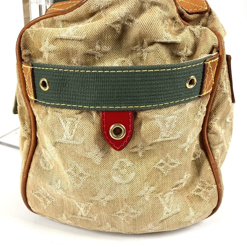 LOUIS VUITTON M95771 モノグラモフラージュリス リス 肩掛け トートバッグ カバン ボストンバッグ ショルダーバッグ モノグラムデニム ユニセックス カーキ