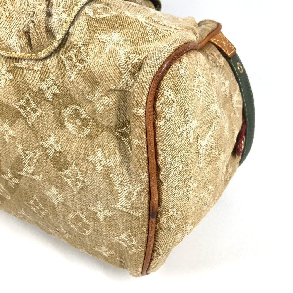 LOUIS VUITTON M95771 モノグラモフラージュリス リス 肩掛け トートバッグ カバン ボストンバッグ ショルダーバッグ モノグラムデニム ユニセックス カーキ