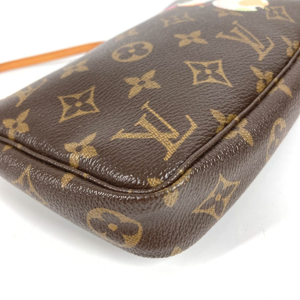 LOUIS VUITTON M51981 モノグラム パンダ 村上隆 ポシェットアクセソワール カバン アクセサリーポーチ ハンドバッグ ショルダーバッグ モノグラムキャンバス レディース ブラウン