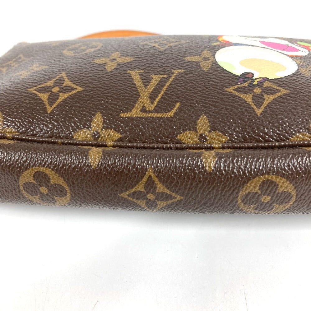 LOUIS VUITTON M51981 モノグラム パンダ 村上隆 ポシェットアクセソワール カバン アクセサリーポーチ ハンドバッグ ショルダーバッグ モノグラムキャンバス レディース ブラウン