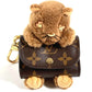 LOUIS VUITTON M01561 モノグラム 猫 キャット バッグチャーム・LV キュート モノグラム バッグチャーム キーホルダー モノグラムキャンバス レディース ブラウン