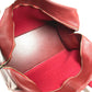 HERMES H-Punching Logo Hoodie Travel Bag, Felt Boston Bag, Unisex, Red