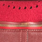 HERMES H-Punching Logo Hoodie Travel Bag, Felt Boston Bag, Unisex, Red