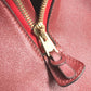 HERMES H-Punching Logo Hoodie Travel Bag, Felt Boston Bag, Unisex, Red