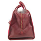 HERMES H-Punching Logo Hoodie Travel Bag, Felt Boston Bag, Unisex, Red