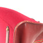 HERMES H-Punching Logo Hoodie Travel Bag, Felt Boston Bag, Unisex, Red