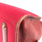HERMES H-Punching Logo Hoodie Travel Bag, Felt Boston Bag, Unisex, Red