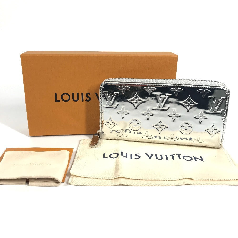 LOUIS VUITTON M83543 LV SKI モノグラムミロワール ジッピー･ウォレット ロングウォレット ラウンドファスナー 長財布 レザー ユニセックス シルバー