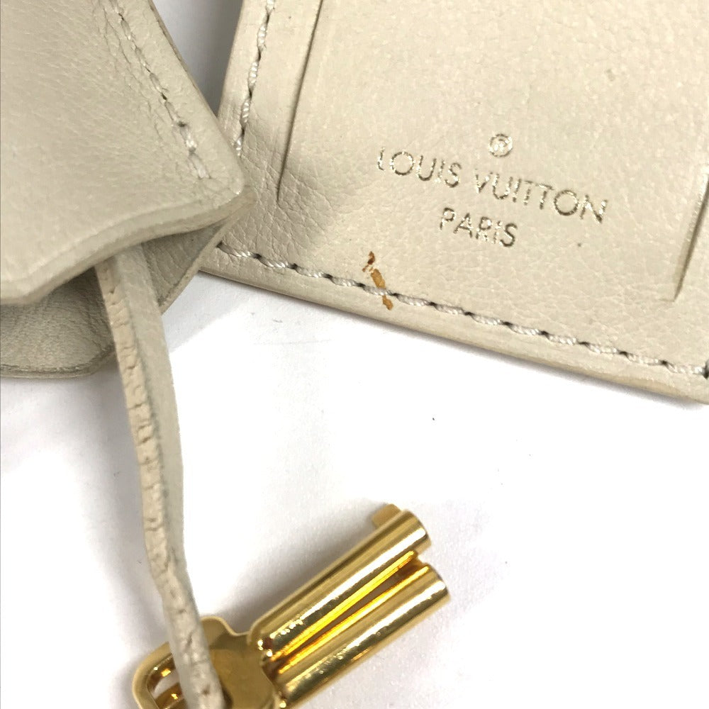 LOUIS VUITTON M95409 ポルカドッツ・パナマ ボウリィ ショルダーバッグ ベル付き カバン 肩掛け ボストンバッグ ハンドバッグ キャンバス レディース ホワイト系