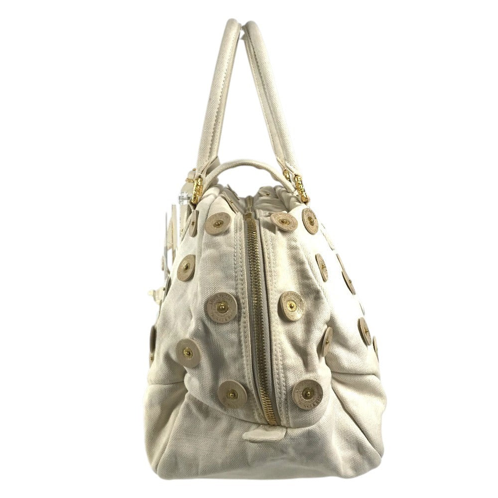LOUIS VUITTON M95409 ポルカドッツ・パナマ ボウリィ ショルダーバッグ ベル付き カバン 肩掛け ボストンバッグ ハンドバッグ キャンバス レディース ホワイト系