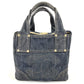 CHANEL A31985 Sparkling Denim CC Coco Mark Logo Bag Tote Bag Handbag Denim Women's Blue