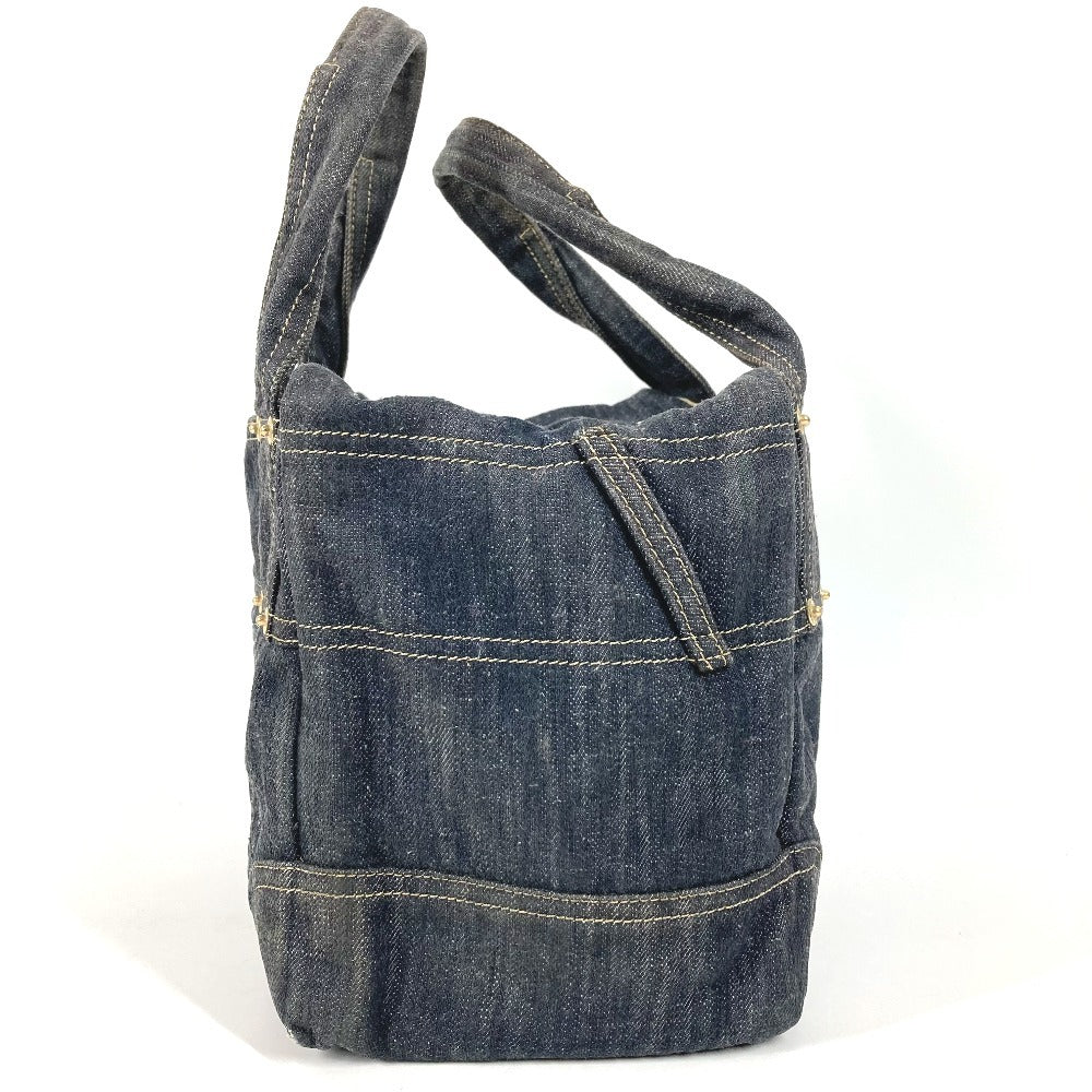 CHANEL A31985 Sparkling Denim CC Coco Mark Logo Bag Tote Bag Handbag Denim Women's Blue