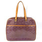 LOUIS VUITTON M91081 Monogram Vernis Sutton Boston Bag/Shoulder Tote Bag in Monogram Vernis Canvas, Women's, Violet and Purple