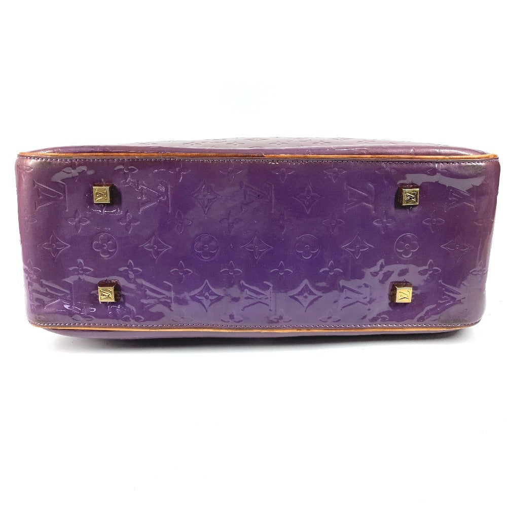 LOUIS VUITTON M91081 Monogram Vernis Sutton Boston Bag/Shoulder Tote Bag in Monogram Vernis Canvas, Women's, Violet and Purple
