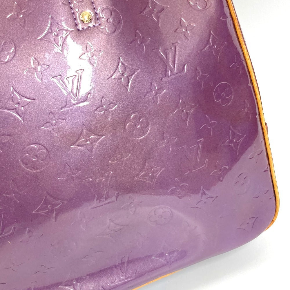 LOUIS VUITTON M91081 Monogram Vernis Sutton Boston Bag/Shoulder Tote Bag in Monogram Vernis Canvas, Women's, Violet and Purple