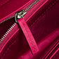 GUCCI 524967 GUCCY Logo Chain Wallet Bag, 2-Way Long Wallet, Leather, Women's, Pink/Gold