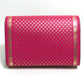 GUCCI 524967 GUCCY Logo Chain Wallet Bag, 2-Way Long Wallet, Leather, Women's, Pink/Gold