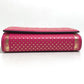GUCCI 524967 GUCCY Logo Chain Wallet Bag, 2-Way Long Wallet, Leather, Women's, Pink/Gold