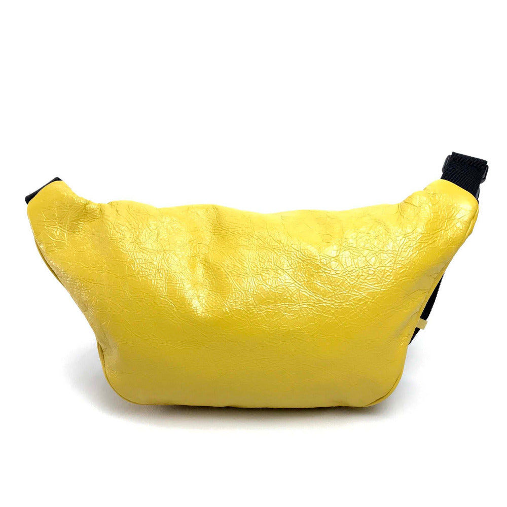 BALENCIAGA 529550 EXPLORER BELT PACK Leather Body Bag, Unisex, Yellow