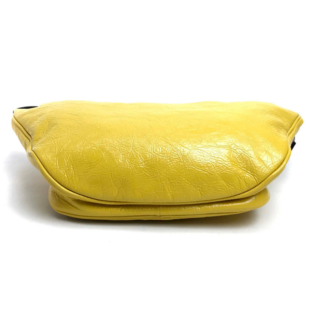 BALENCIAGA 529550 EXPLORER BELT PACK Leather Body Bag, Unisex, Yellow