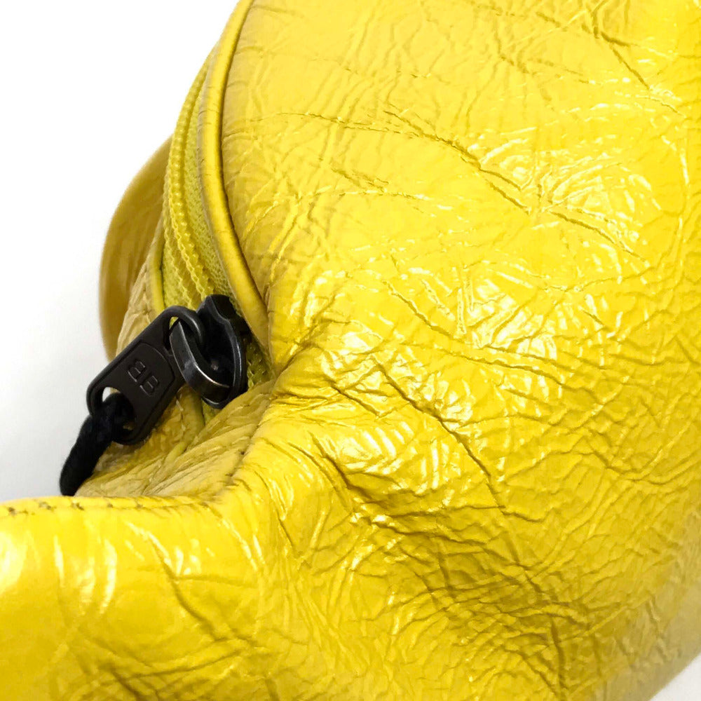 BALENCIAGA 529550 EXPLORER BELT PACK Leather Body Bag, Unisex, Yellow