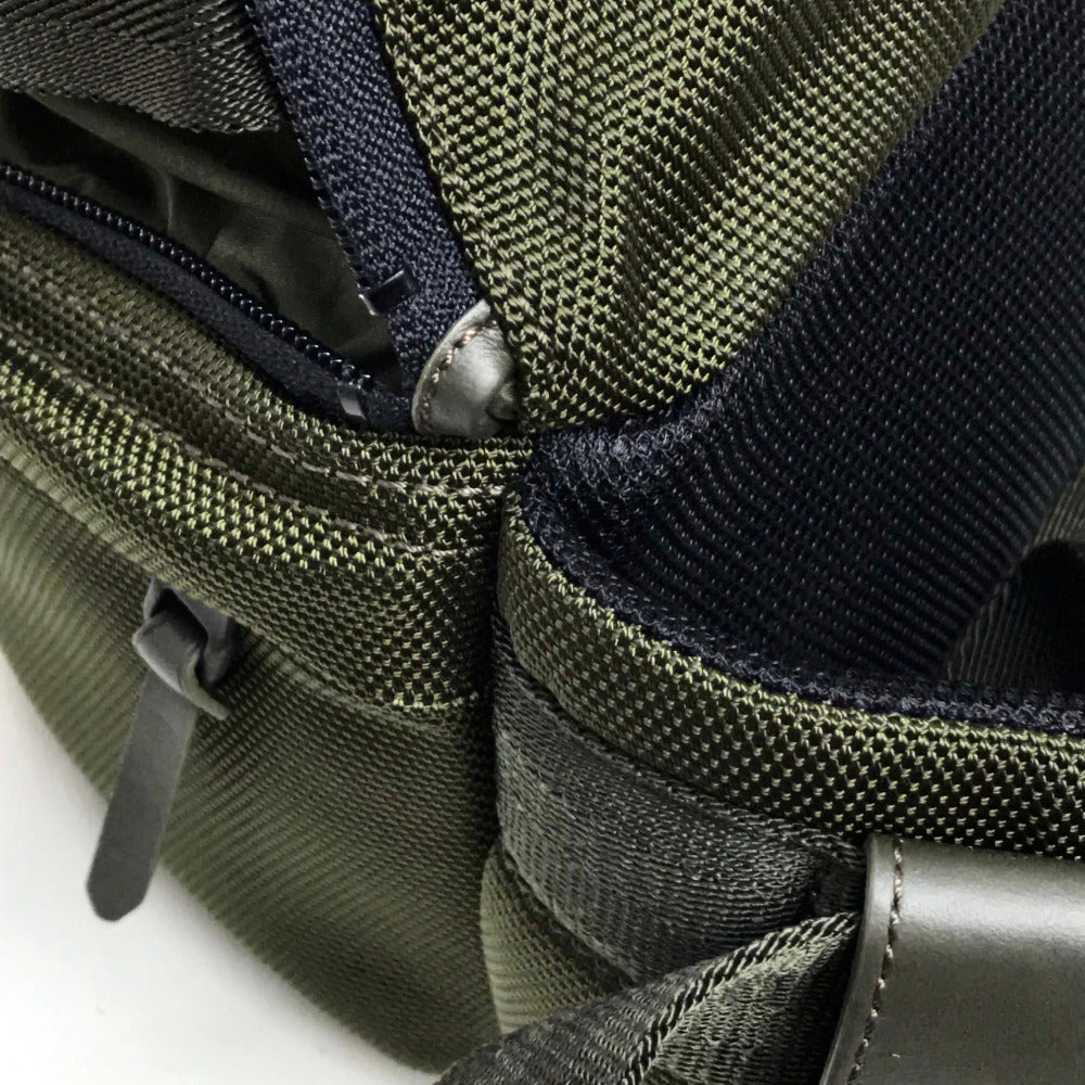 Dunhill 18F3970TR312R 2-Way Backpack/Body Bag, Canvas, Men's, Khaki