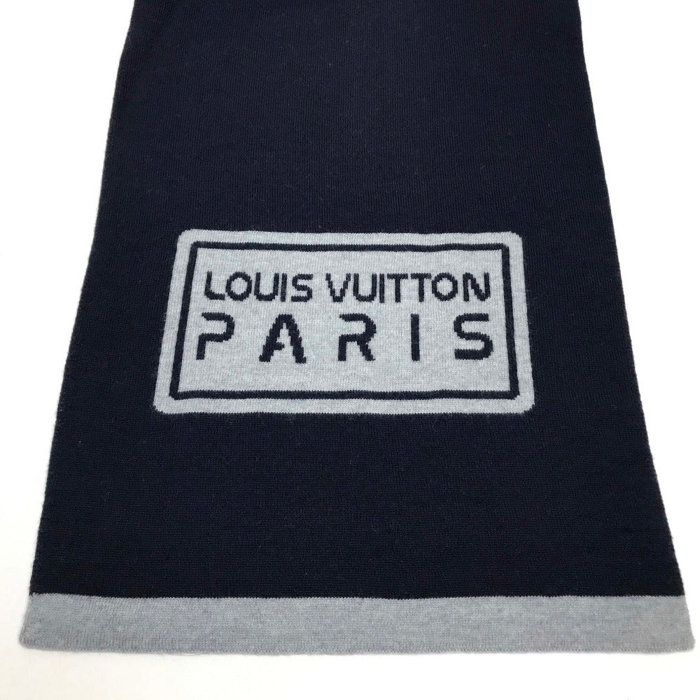 LOUIS VUITTON MP2236 Echarpe Gravity Wool Scarf, Men's, Navy