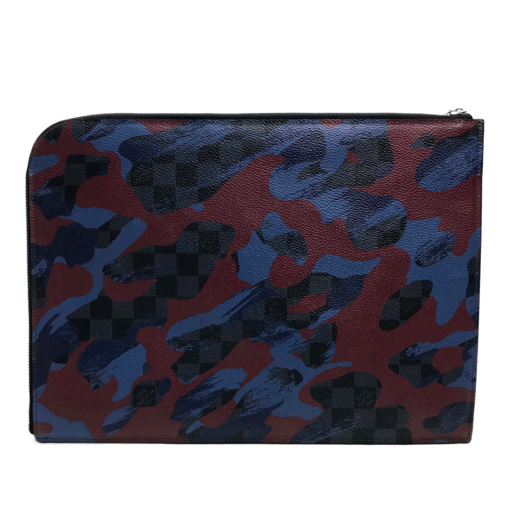 LOUIS VUITTON N63292 ダミエコバルト カモフラージュ ポシェットジュールGM カバン 迷彩 クラッチバッグ ダミエグラフィットキャンバス メンズ マルチカラー