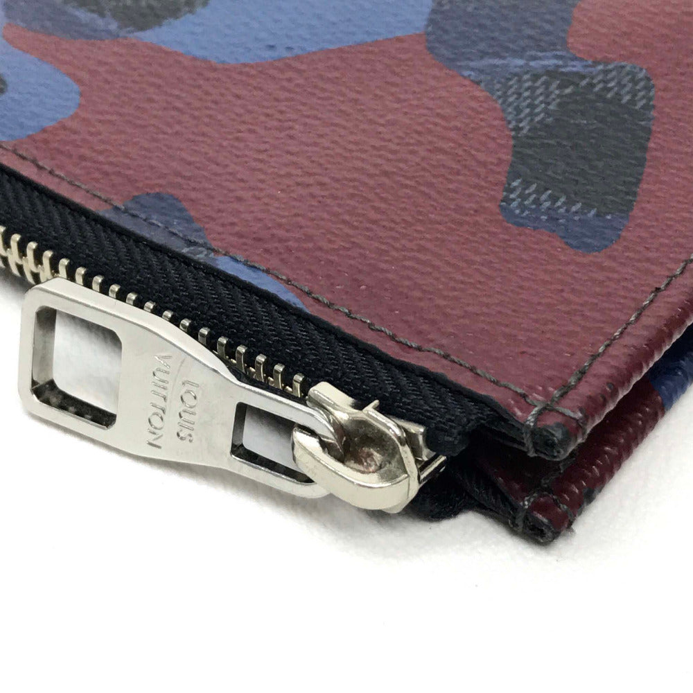 LOUIS VUITTON N63292 ダミエコバルト カモフラージュ ポシェットジュールGM カバン 迷彩 クラッチバッグ ダミエグラフィットキャンバス メンズ マルチカラー
