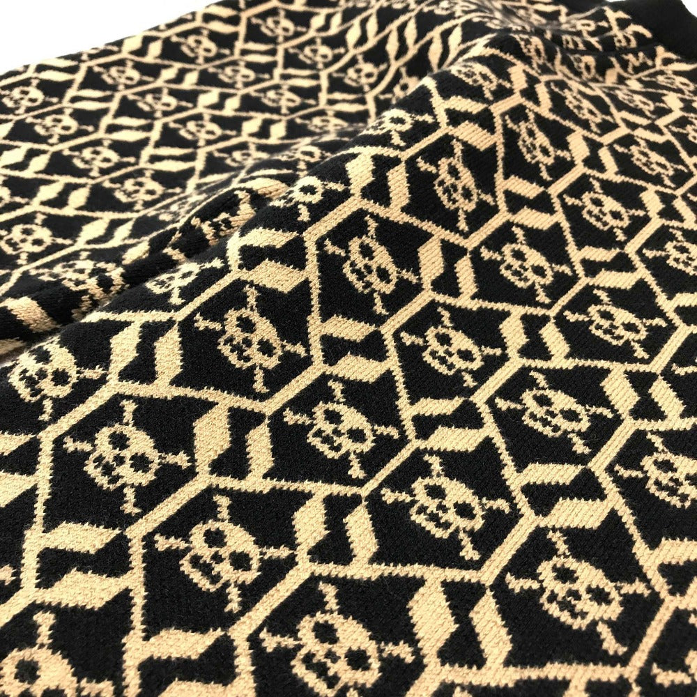 GUCCI 484340 Skull Decorative Pattern Pants, Cotton, Kids, Beige x Black