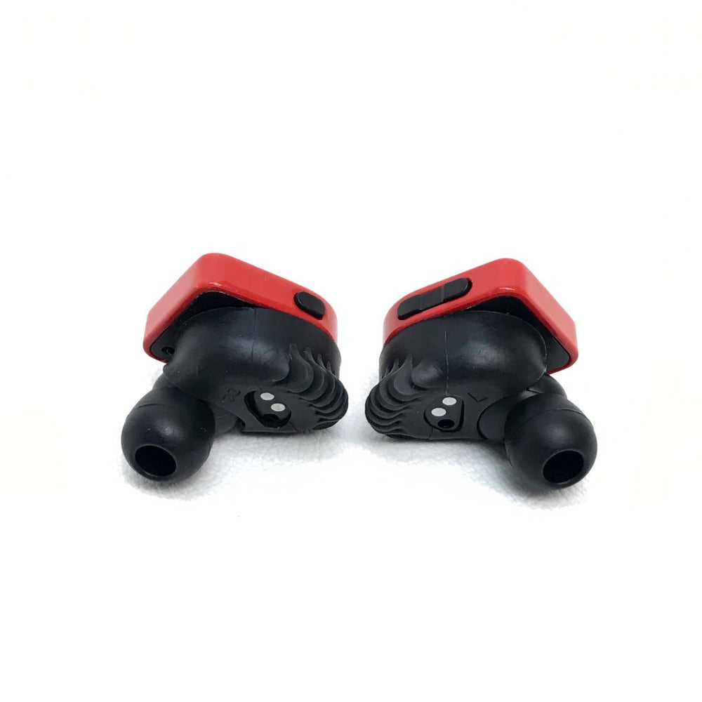 LOUIS VUITTON QAB030 Monogram Horizon Wireless Bluetooth Earphones (2019) in Stainless Steel, Red