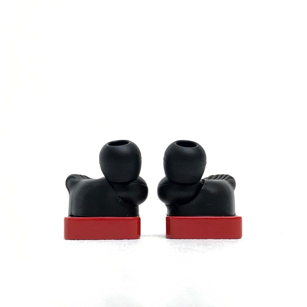 LOUIS VUITTON QAB030 Monogram Horizon Wireless Bluetooth Earphones (2019) in Stainless Steel, Red