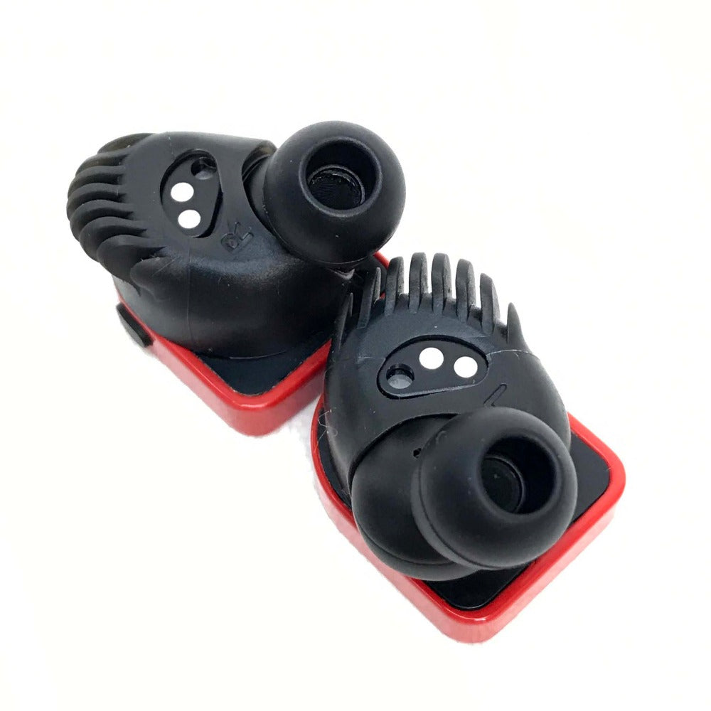 LOUIS VUITTON QAB030 Monogram Horizon Wireless Bluetooth Earphones (2019) in Stainless Steel, Red
