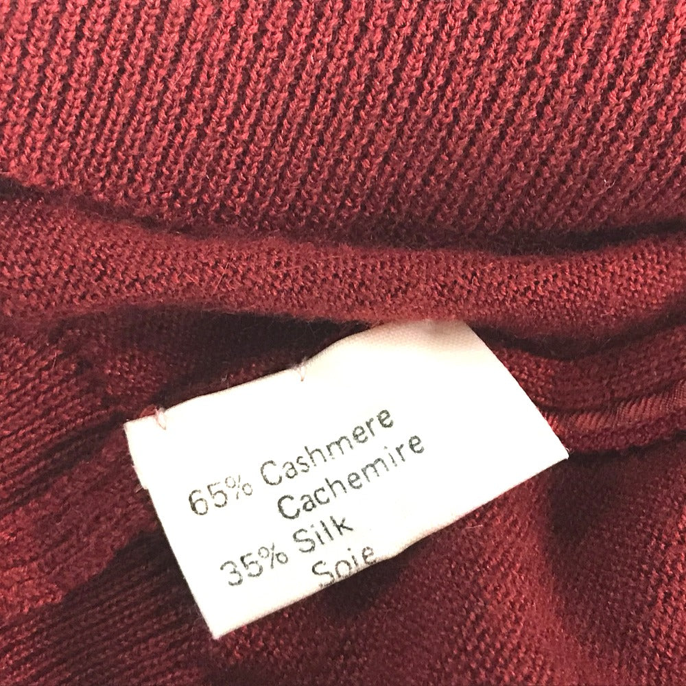 HERMES トップス シャツ 総柄 フード付き シルク切り替えニット アパレル ジャケット ニット カシミヤ レディース レッド レッド×イエロー - brandshop-reference