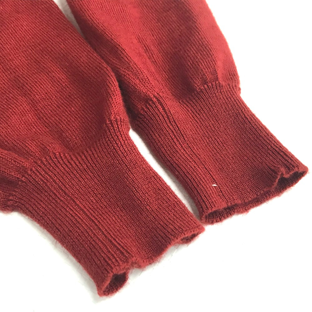 HERMES トップス シャツ 総柄 フード付き シルク切り替えニット アパレル ジャケット ニット カシミヤ レディース レッド レッド×イエロー - brandshop-reference