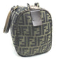 FENDI Zucca FF Pattern Mini Boston Bag Handbag Canvas/Leather Women's Brown
