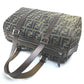 FENDI Zucca FF Pattern Mini Boston Bag Handbag Canvas/Leather Women's Brown
